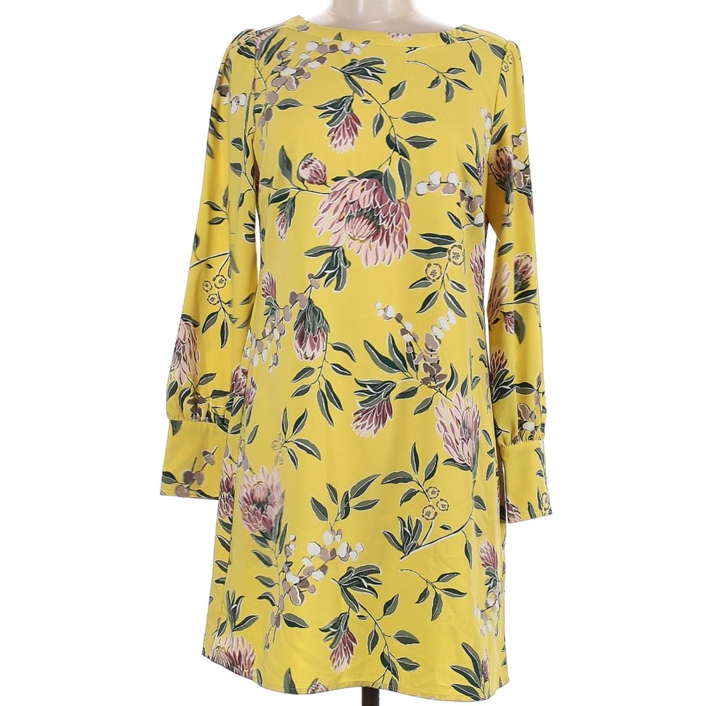 LOFT Long Sleeve Floral Dress